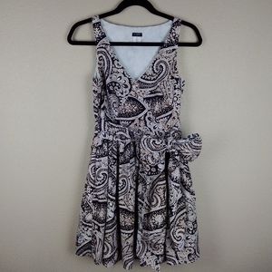 J. Crew Cecilia Paisley Tie Front Dress